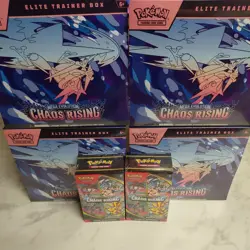 Pokemon Chaos Rising Elite Trainer Box (ETB x 4 Booster Bundle x 2) - Image 1