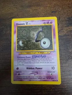 Unown 89/105 Pokemon Neo Destiny - Image 1