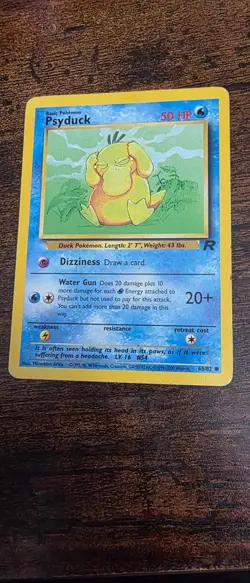 Psyduck 65/82 Common Team Rocket Pokemon Lightly Played - Image 1