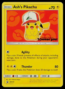 SM Promos #SM109 Ash's Pikachu - Image 1