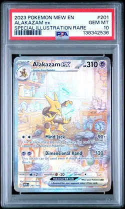 Alakazam ex 201/165 PSA 10 Special Illustration Rare | Pokemon SV 151 - Image 1