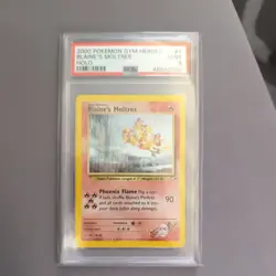 Pokemon Gym Heroes 2000 Blaines Lavados/Moltres Holo Englisch PSA 9 - Image 1