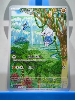 Meditite 153/142 Holo Illustration Rare - S&V: Stellar Crown - Pokemon TCG - Image 3