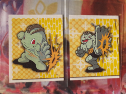 Machop + Machoke #173, 174 1999 Merlin Pokemon Set of 2 Stickers LP-NM - Image 1