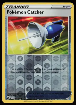 Pokemon Catcher 138/159 Uncommon Crown Zenith Pokemon Reverse Holo LP - Image 1