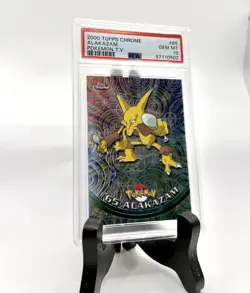 2000 TOPPS CHROME POKEMON T.V. #65 ALAKAZAM PSA 10 - Image 1