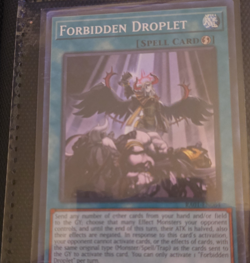 Yu-Gi-Oh! Forbidden Droplet Spell-Quick Play 25th Anniversary RA01-EN064 English - Image 1