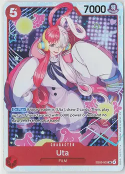 Uta (003) EB03-003 Extra Booster: One Piece Heroines Edition One Piece Foil NM - Image 1