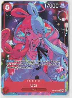 Uta (003) (Alternate Art) EB03-003 One Piece Heroines Edition One Piece Foil NM - Image 1
