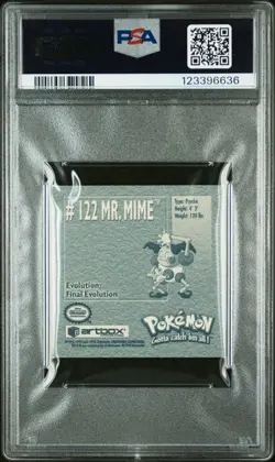 1999 Pokemon Stickers Series 1 Mr. Mime VINTAGE #122 PSA 8 NM-MT - Image 2