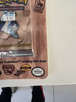Pokemon Fossil Blister Booster Pack Factory Sealed Lapras Artwork MINT HEAVY - Image 5