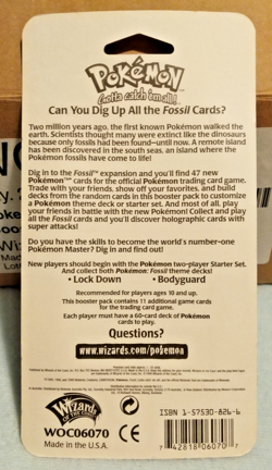 1999 Pokemon Fossil Blister Pack - Factory Sealed (Unopened) WOTC Lapras - Image 3