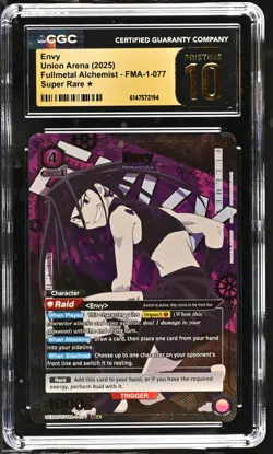 Union Arena GRADED Envy Fullmetal Alchemist SR One Star PRISTINE 10 CGC ENGLISH - Image 1