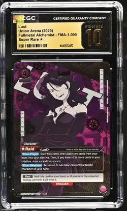 Union Arena GRADED Lust Fullmetal Alchemist SR One Star PRISTINE 10 CGC ENGLISH - Image 1