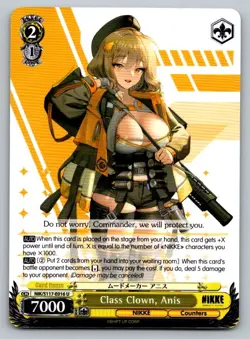 Class Clown, Anis NIK/S117-E016 U U GODDESS OF VICTORY: NIKKE Weiss Schwarz NM - Image 1