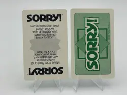 Sorry Board Game Replacement Cards, Singles Individuals, 1992 Parker Brothers - Image 1