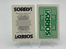Sorry Board Game Replacement Cards, Singles Individuals, 1992 Parker Brothers - Image 3