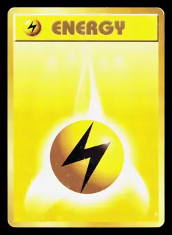 Lightning Energy Base Set HP Japanese Pokemon Card TCG - Image 1