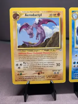 Pokemon TCG Neo Revelations Non Holo Rare Lot of 2 Cards - Aerodactyl & Kingdra - Image 2