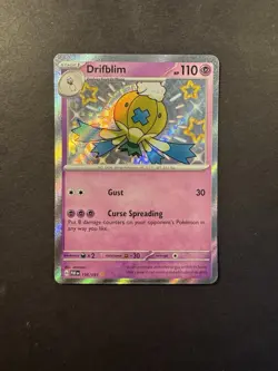 Drifblim - 156/091 - Pokemon Paldean Fates Shiny Rare Card NM - Image 1