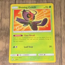 Pokemon Shining Celebi SM79 Holo Promo Pokemon TCG English 70 HP Card - Image 1