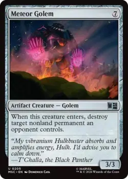 ~ Meteor Golem ~ NM ~ Commander: Marvel Super Heroes ~ MTG ~ - Image 1