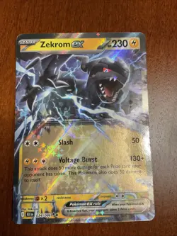 Zekrom EX 034/086 Black Bolt Double Rare Pokemon TCG Card - Image 1