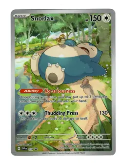 Snorlax 051 Sv: Scarlet & Violet Black Star Promo Cards Holo NM Condition - Image 1