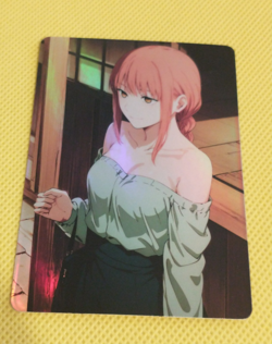 Chainsaw Makima custom Beauty Goddess Story Anime Girl Holo waifu Card - Image 1