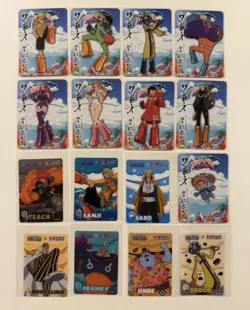 One Piece Promo Ginza Nishikawa Bakery Card Partial 9 Pc Set Egg Head w/ BR Card - Image 1