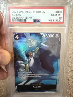 One Piece Card Game Kuzan PRB01-096 Alternate Art Special 2024 PSA 10 - Image 1