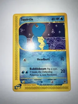 Pokemon Squirtle Expedition 132/165 Regular Common 2002 Light Play - Image 1