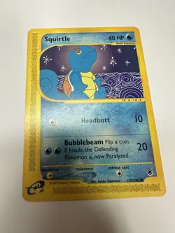 Pokemon Squirtle Expedition 132/165 Regular Common 2002 Light Play - Image 2