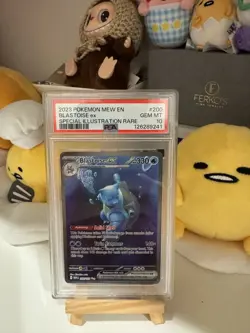 2023 POKEMON MEW EN-151 SPECIAL ILLUSTRATION RARE #200 BLASTOISE EX PSA 10 - Image 1