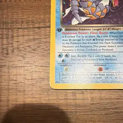 Dark Gyarados - 8/82 - 1st Edition Holo Rare Pokemon Card - Team Rocket - Image 2