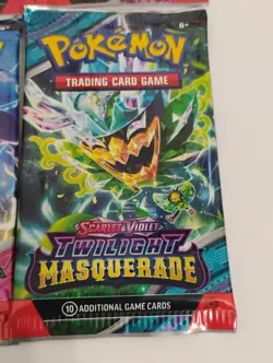 Pokemon 10 Paldea Evolved/Temporal Forces/Obsidian Flames Sealed Booster Packs - Image 2