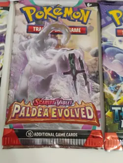 Pokemon 10 Paldea Evolved/Temporal Forces/Obsidian Flames Sealed Booster Packs - Image 4
