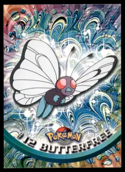 Butterfree #12 Topps Trading Cards Series 1 Pokemon MP - Image 1