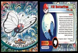 Butterfree #12 Topps Trading Cards Series 1 Pokemon MP - Image 3