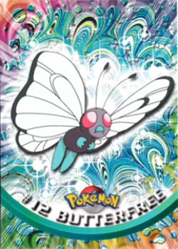 Butterfree #12 Topps Trading Cards Series 1 Pokemon MP - Image 4