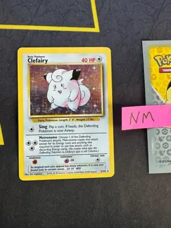Pokemon Card Clefairy Base Set Unlimited WOTC Vintage 5/102 158 💎NM💎 - Image 1