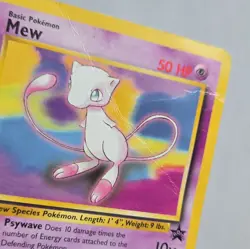 WOTC Pokemon Mew Wotc Promo Non Holo Promo 50 HP English 2000 Vintage Card - Image 4