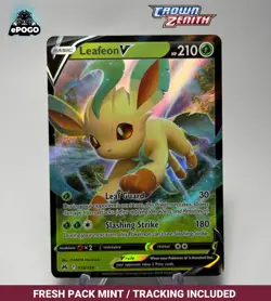 Leafeon V 013/159 Ultra Rare Pokemon TCG: Crown Zenith Card MINT SHIPS TODAY! - Image 1