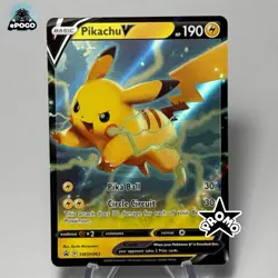 Pikachu V SWSH 063 Rare Black Star Promo Card Pokemon TCG: MINT SHIPS TODAY! - Image 1