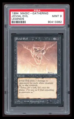 1994 Jovial Evil Magic the Gathering (Legends) PSA 9 - Image 1