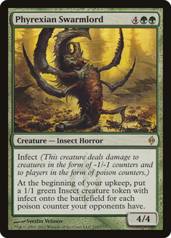 Phyrexian Swarmlord #119 (LP) New Phyrexia NPH Magic MTG - Image 1
