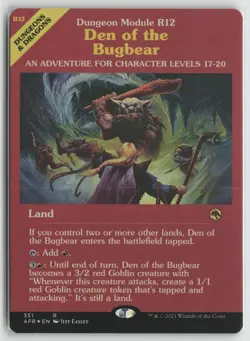 Den of the Bugbear (Dungeon Module) LP Foil 351 AFR Magic the Gathering - Image 1