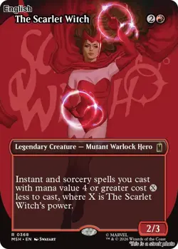 The Scarlet Witch (Borderless) EN [MSH - 368] - NM TCG MTG - Image 1