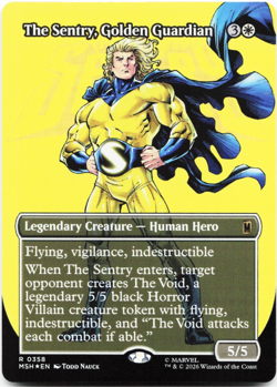 The Sentry, Golden Guardian (Borderless) - FOIL - [Marvel Super Heroes] MSH MTG - Image 3