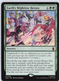 Earth's Mightiest Heroes 165 Mythic Marvel Super Heroes Magic: The Gathering NM - Image 1